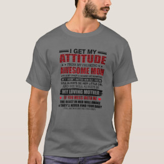 Jag får min attityd från min Freaking Fantastisk M T Shirt