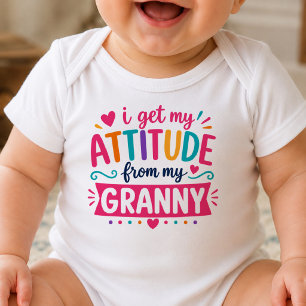 Jag Får Min Attityd Från Min Mormor Body T Shirt