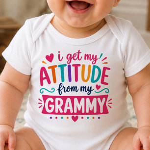 Jag Får Min Attityd Från Min Mormor Body T Shirt