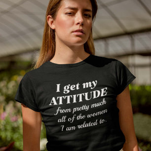 Jag får min attityd t shirt