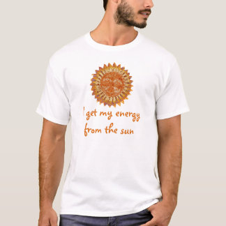 Jag får min energi från solT-tröja T-shirt