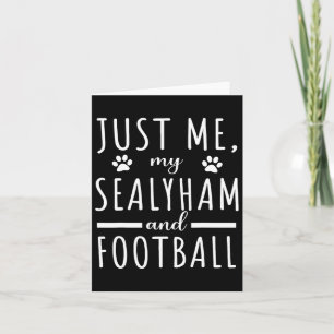 Jag får min Sealyham och fotbollen Mamma Rolig hun Kort