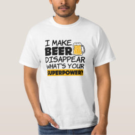 Jag får öl att försvinna från en konstig superströ tee