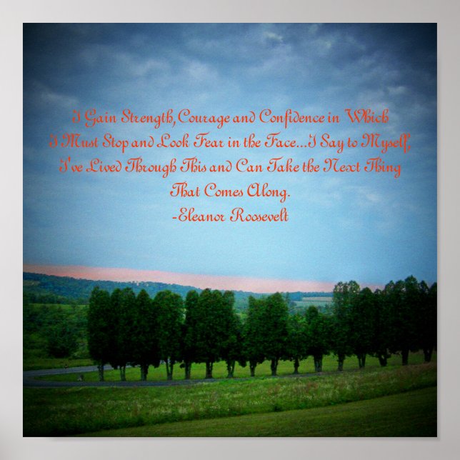 Jag får styrka, mod och ... poster (Framsidan)