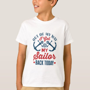 Jag får tillbaka min sjöman i dag militärt t shirt