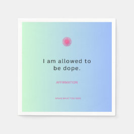 "Jag får vara påve"-bekräftelse Napkins ✨ Pappersservett