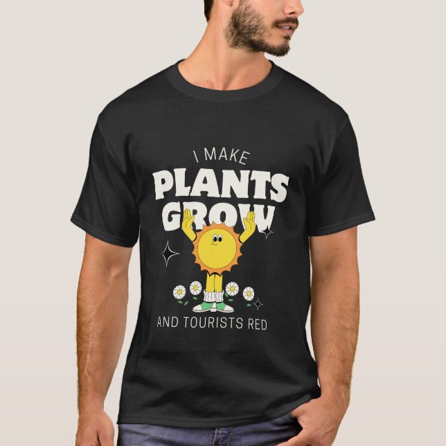 Jag får växter att växa t shirt (Framsida)