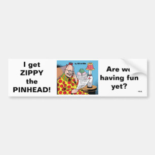 JAG FÅR ZIPPY! BILDEKAL
