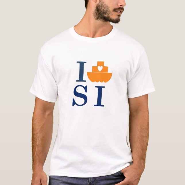 Jag färjer den Staten ön - t-skjorta Tee (Framsida)