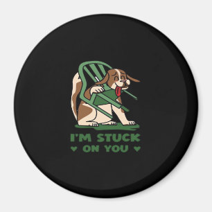 Jag Fastnar På Dig Rolig Alla Hjärtans Dag Lekfull Magnet