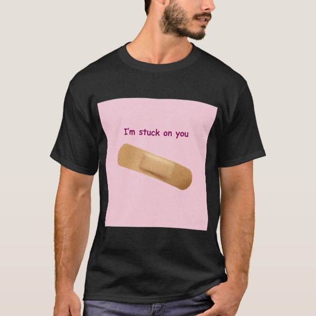 Jag fastnar på dig VALENTINE T Shirt (Framsida)