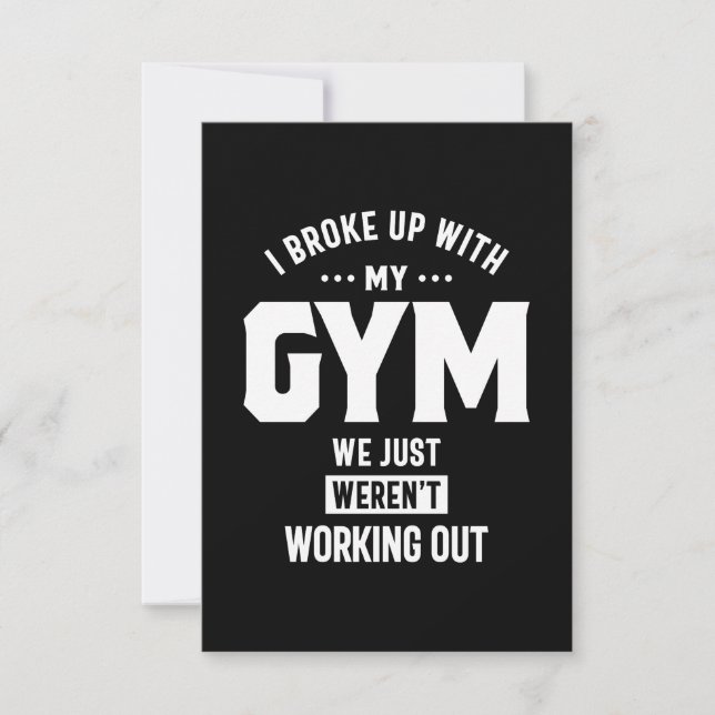 Jag Fattiga upp med min gym.. Vi har inte jobbat u OSA Kort (Framsida)