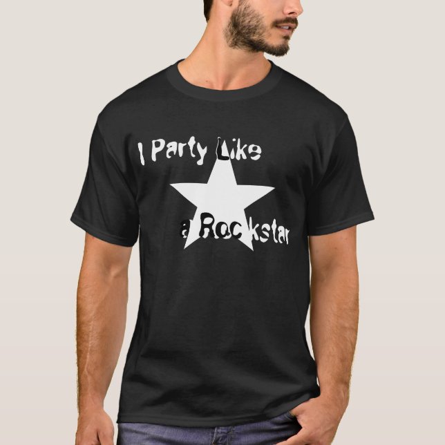 Jag festar något liknande en Rockstar T-shirt (Framsida)