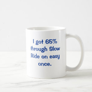 Jag fick 65% till och med långsam ritt på lätt kaffemugg