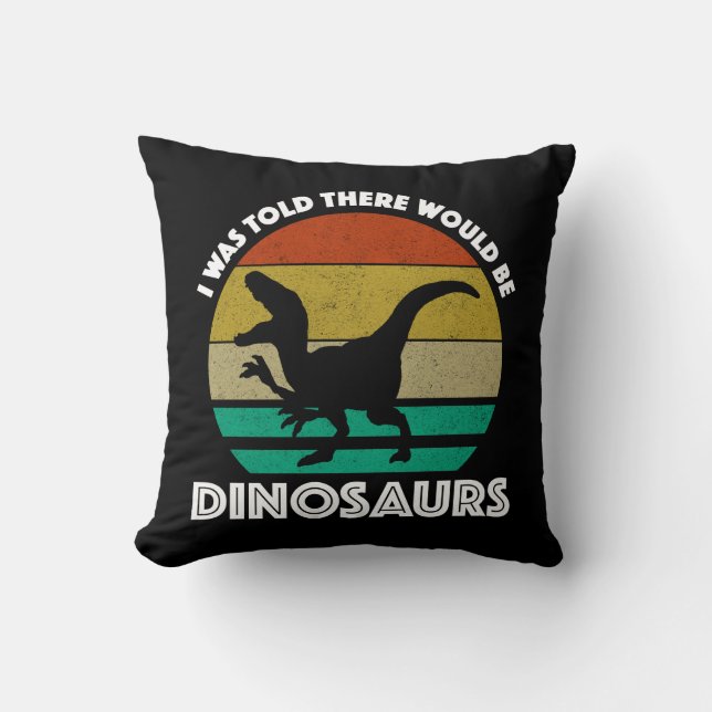 Jag fick besked om att det skulle finnas dinosauri kudde (Framsida)