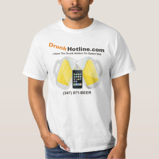 Jag fick den berusade heta linjen rusar på t shirt