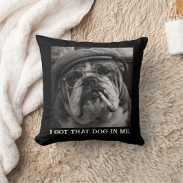 Jag Fick Den Hunden I Mig Anpassad Rolig Hund Bild Kudde