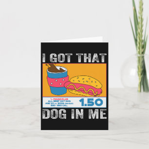 Jag Fick Den Hunden I Mig Rolig Hot Dog Combo 4:e Kort