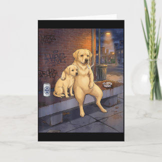 Jag Fick Den Hunden I Mig Rolig Labrador Retriever Kort