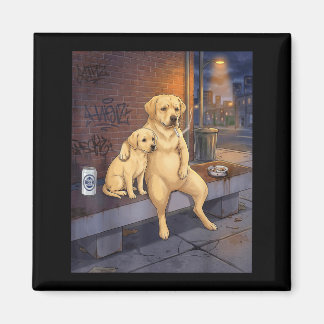 Jag Fick Den Hunden I Mig Rolig Labrador Retriever Magnet