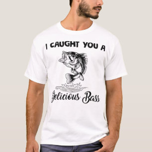Jag fick dig ett gigantiskt bass-ustigt fiske t shirt