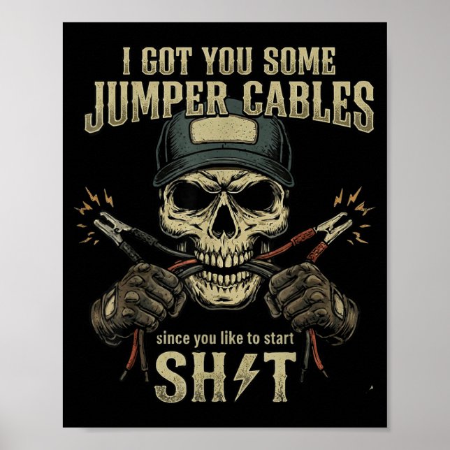 Jag fick dig några startkablar eftersom du gillar  poster (Framsidan)
