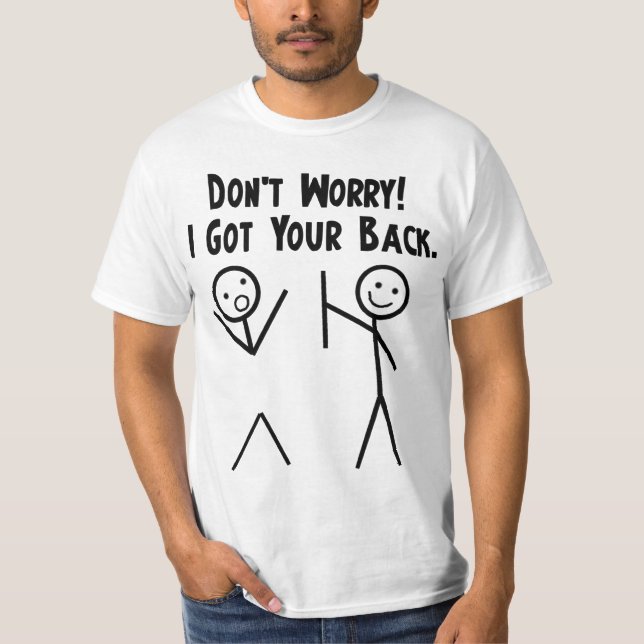 Jag fick din baksida! t-shirt (Framsida)