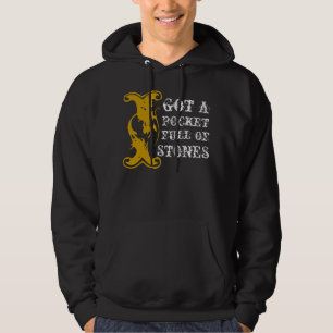 Jag fick en fick- fullt av stenhoodien sweatshirt med luva