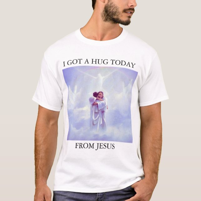 JAG FICK EN KRAM I DAG FRÅN JESUS T-SHIRT (Framsida)