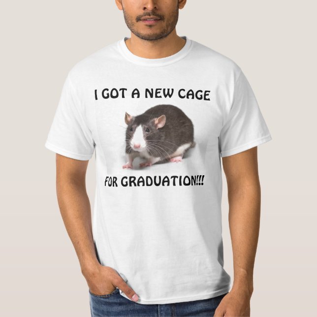 JAG FICK EN NY BUR, FÖR STUDENTENRÅTTA TEE SHIRT (Framsida)