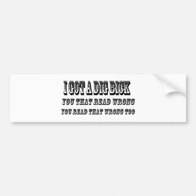 Jag fick en pikbick bildekal (Framsidan)