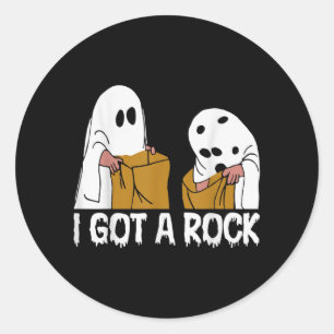 Jag Fick En Sten Skräckinjagande Spöke Halloween Runt Klistermärke