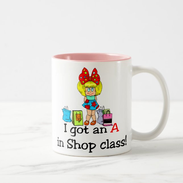 Jag fick ett A shoppar in klassificerar mug.en Två-Tonad Mugg (Höger)