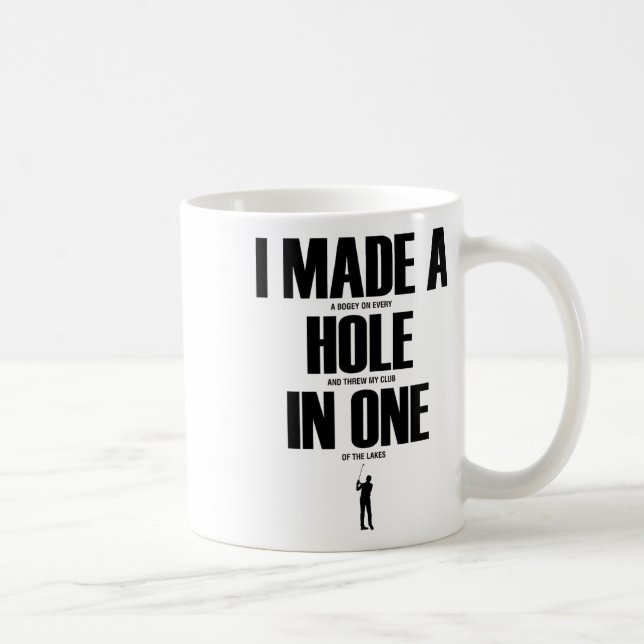 Jag Fick Hole In One Rolig Golftröja Golfpresent  Kaffemugg (Höger)