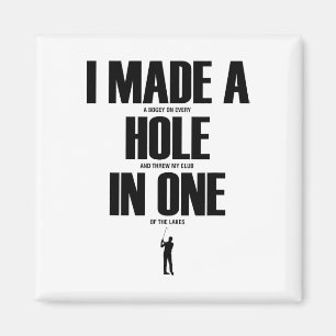 Jag Fick Hole In One Rolig Golftröja Golfpresent  Magnet