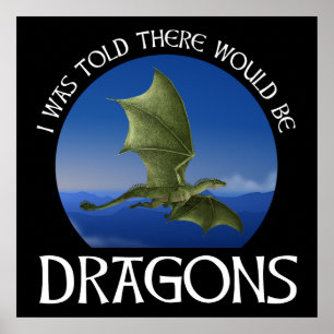 Jag fick höra att det skulle finnas drakar poster
