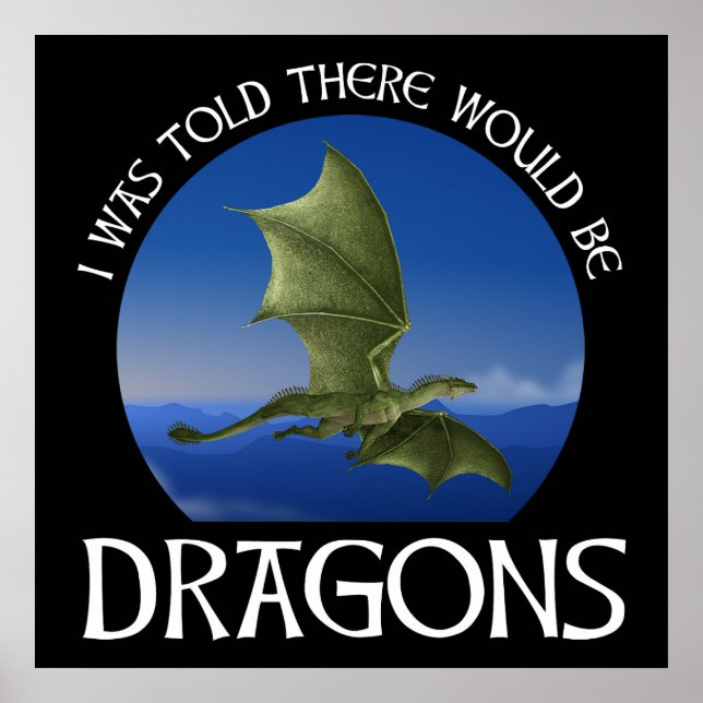 Jag fick höra att det skulle finnas drakar poster (Framsidan)