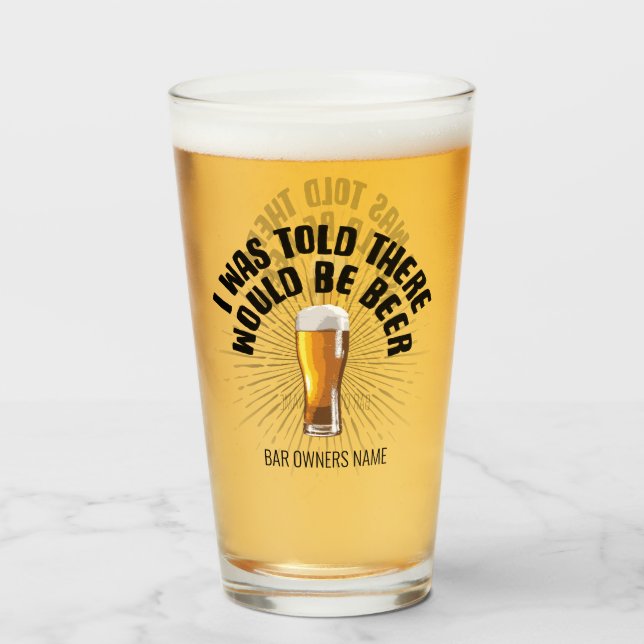 Jag fick höra att det skulle finnas öl glas (Framsida fylld)