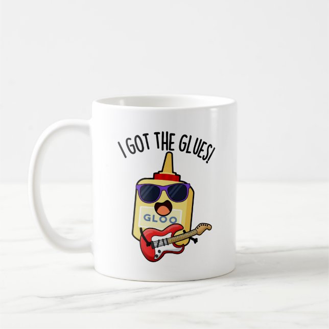 Jag Fick Klister Rolig Bluesvits Kaffemugg (Vänster)