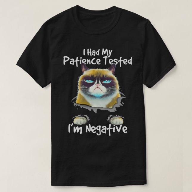 Jag fick min patient att testa om jag Negativt en  T Shirt (Design framsida)