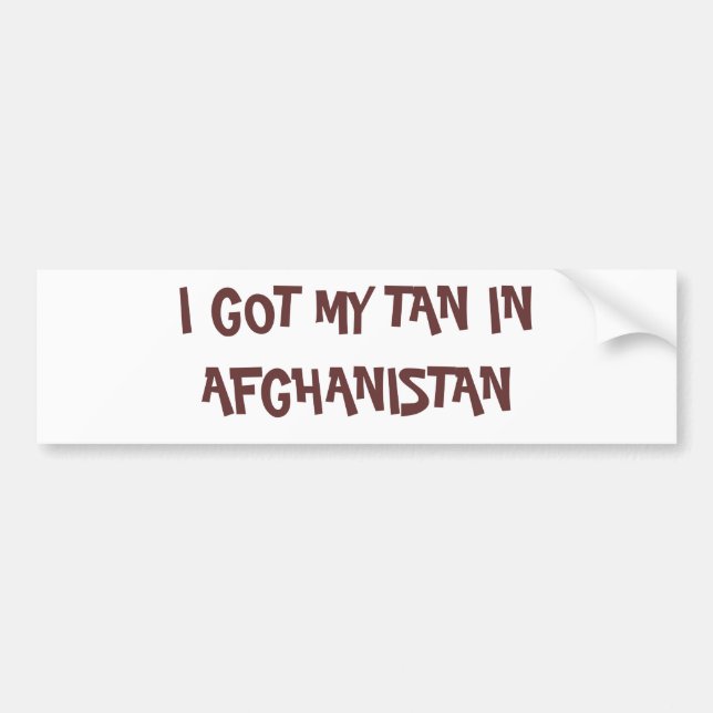 JAG FICK MIN SOLBRÄNNA I AFGHANISTAN BILDEKAL (Framsidan)