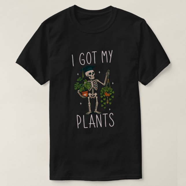 Jag Fick Mina Växter T Shirt (Design framsida)