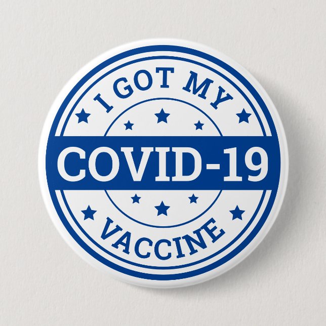 Jag Fick Mitt Covid-19-Vaccin Knapp (Framsida)