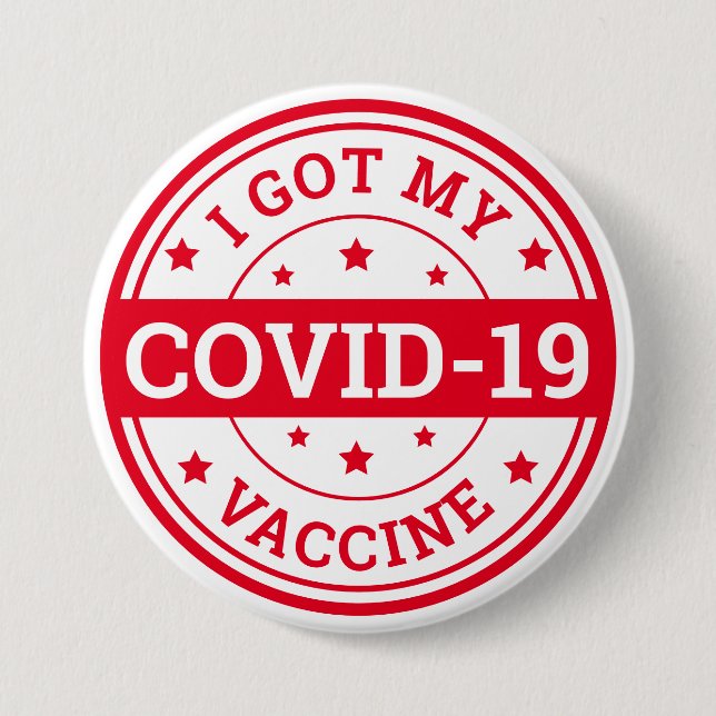 Jag Fick Mitt Covid-19-Vaccin Knapp (Framsida)
