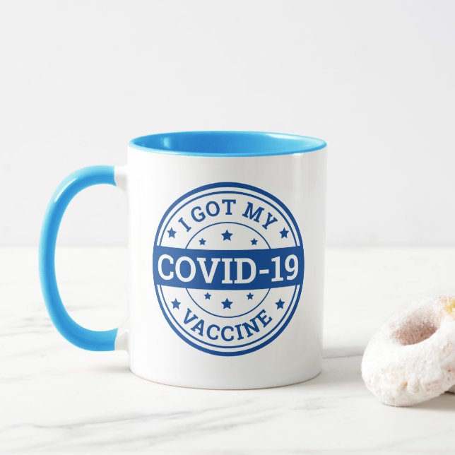 Jag Fick Mitt Covid-19-Vaccin Mugg (Med munk)