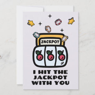 Jag FICK STORVINSTEN MED DIG Julkort