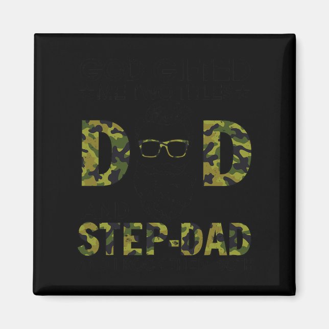 Jag fick två titlar på Pappa och Pappa Fars dag Magnet (Framsidan)