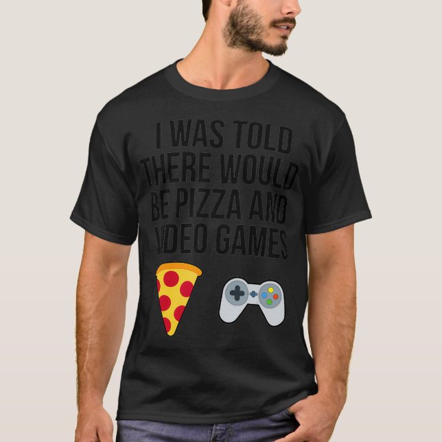 Jag fick veta att det skulle bli Pizza- och videos T Shirt (Framsida)