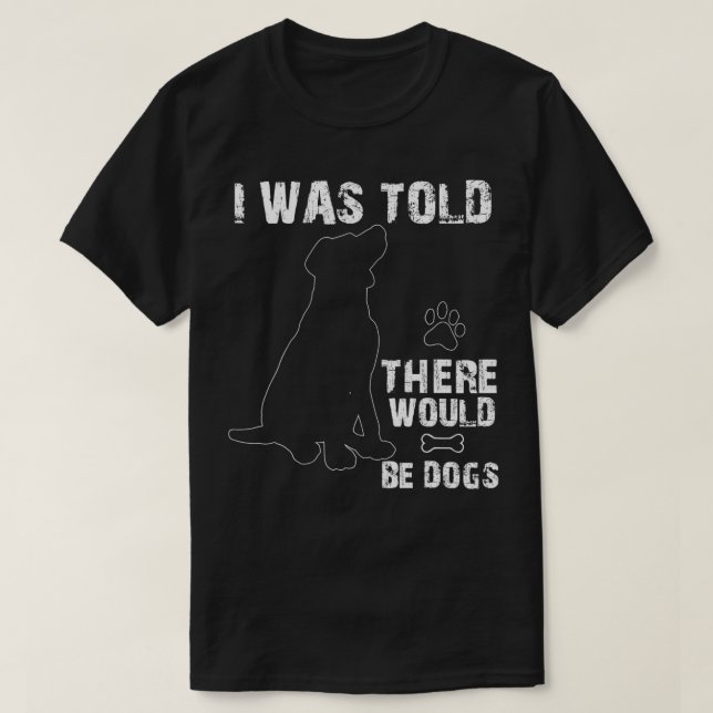 Jag fick veta att det skulle finnas Hundar-fikonäg T Shirt (Design framsida)