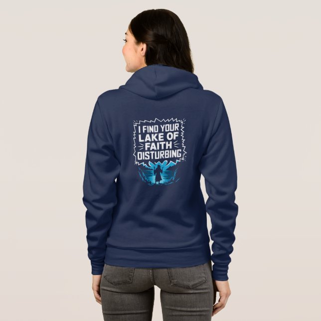 Jag finner din brist på tro störande t shirt (Hel baksida)